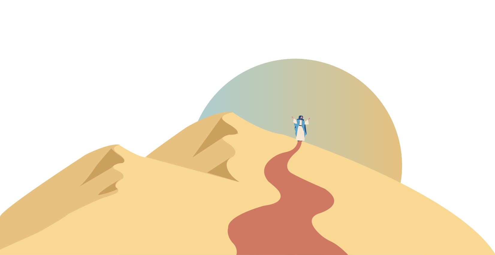image desert Jésus