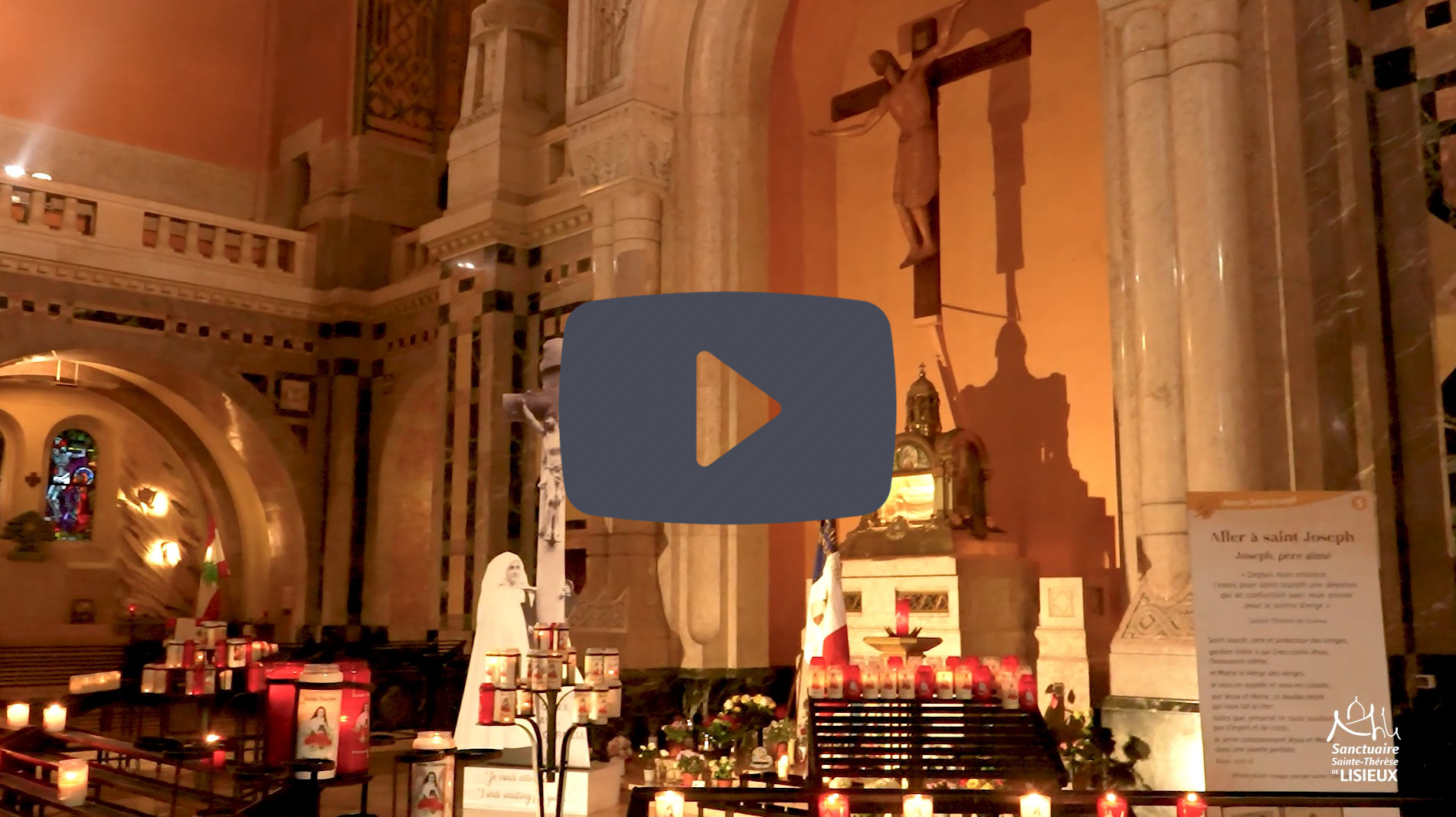 Sanctuaire sainte Thérèse de Lisieux - parcours vidéo